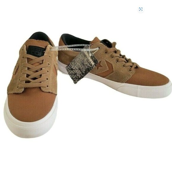 Converse Shoes Converse Leather Brown Skate Style Shoe Unisex Mens